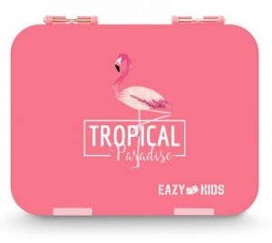 Eazy Kids Bento Boxes wt Insulated Lunch Bag Combo- Tropical Pink