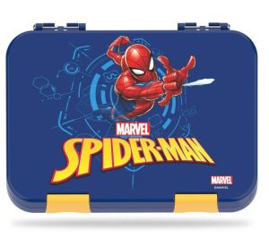 Marvel Spider-Man 6 / 4 Compartment Convertible Bento Tritan Lunch Box - Blue