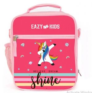 Eazy Kids Bento Lunch Bag-Unicorn - Pink